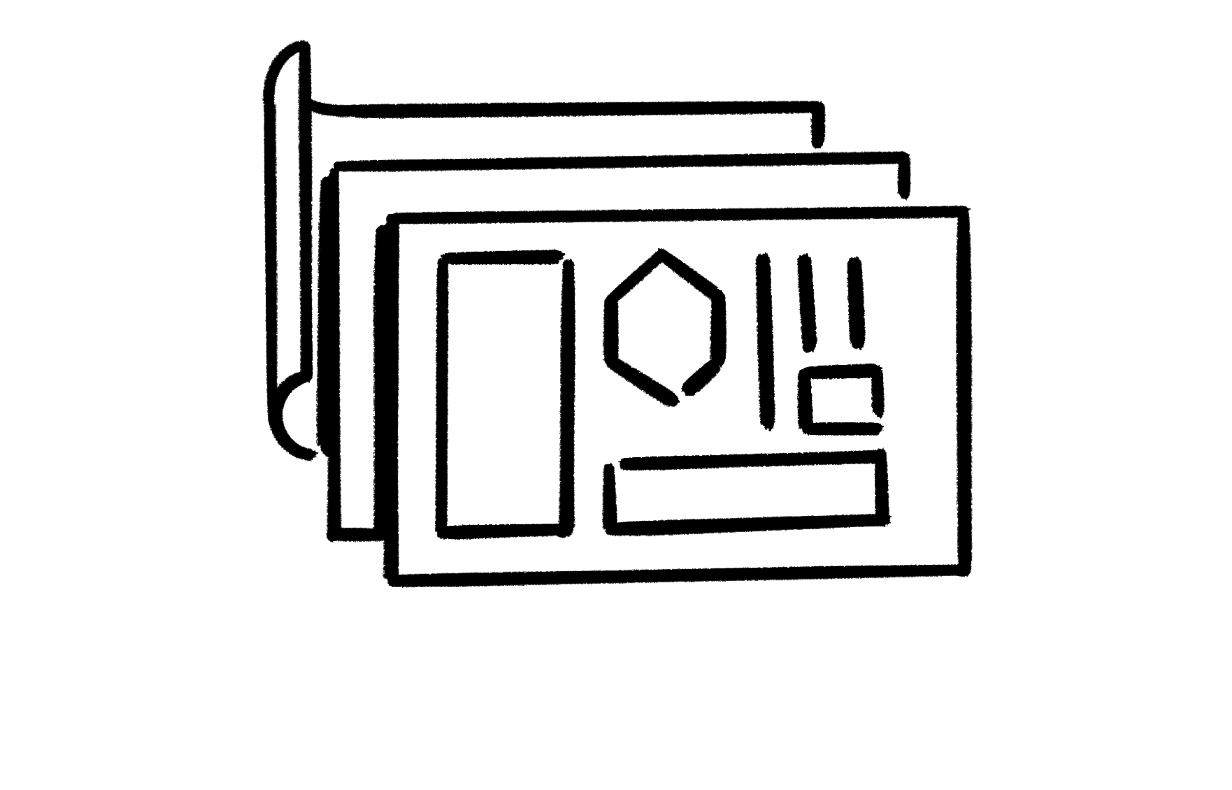 ورق، مكدس