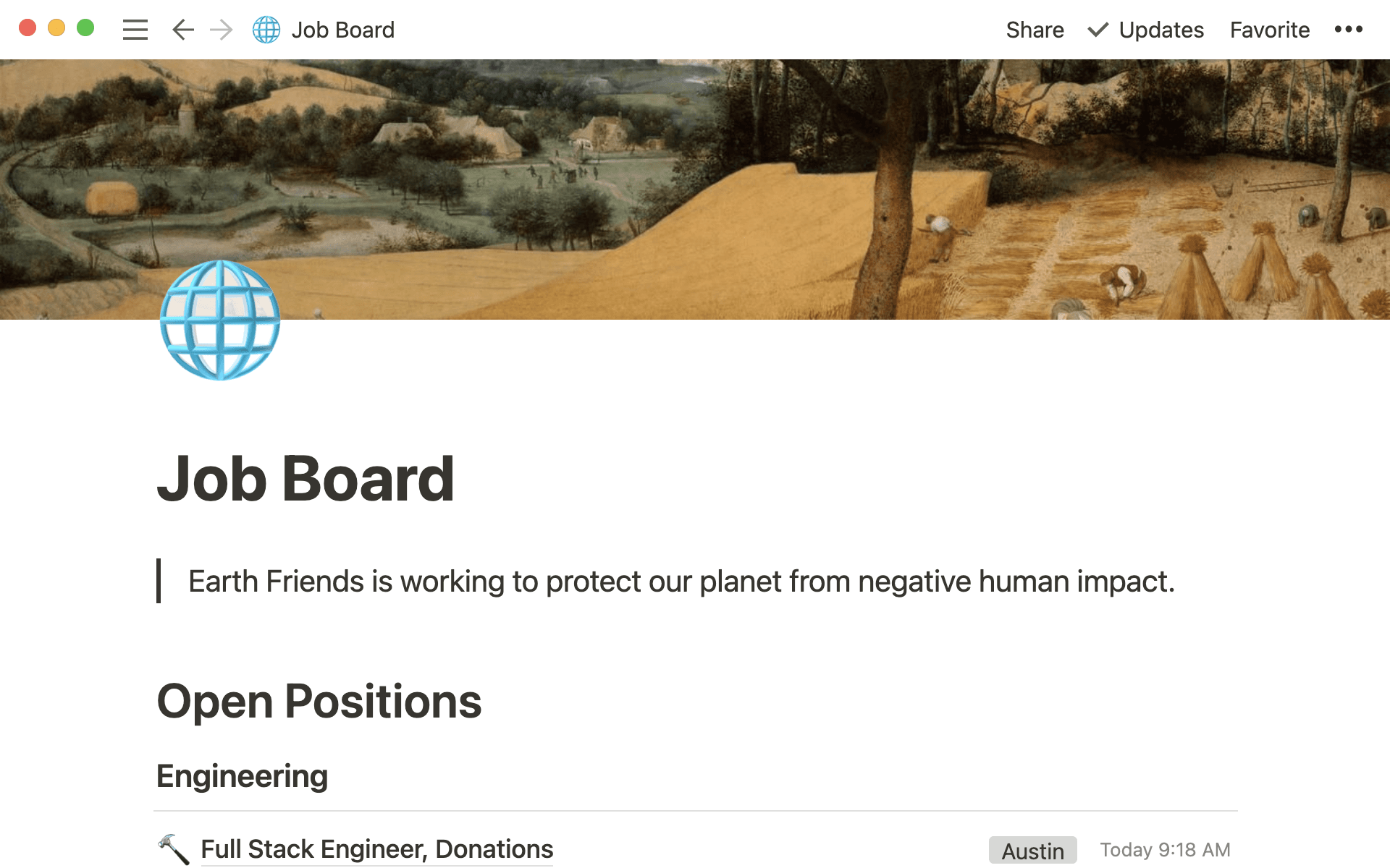 Template - Nonprofit job board - Desktop